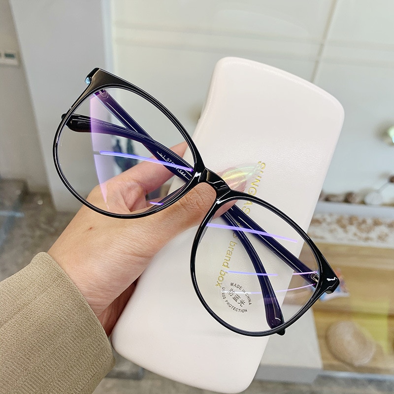 Daraz Blue Light Blocking Glasses Pink Round Blue Light Blocking