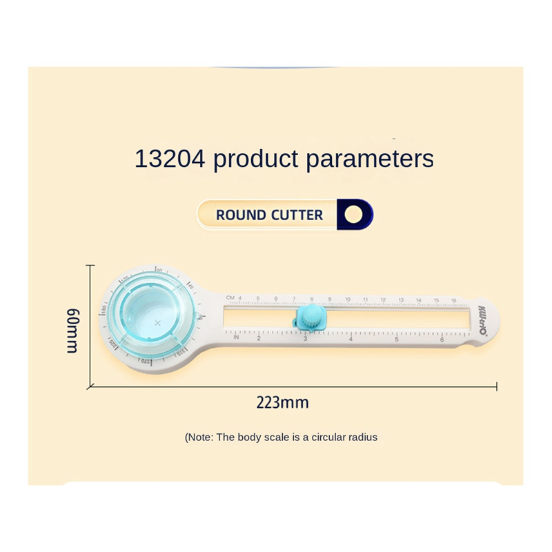 Round Cutting Knife DIY Compass Circle Cutter 360 Adjustable Circular Paper Scrapbooking Cutters. 