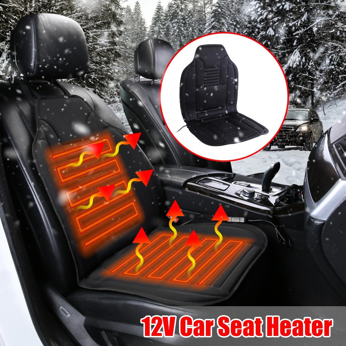 Dc 12v Universal Car Heated Seat Cover Winter Heating Heater Warmer Pad Cushion