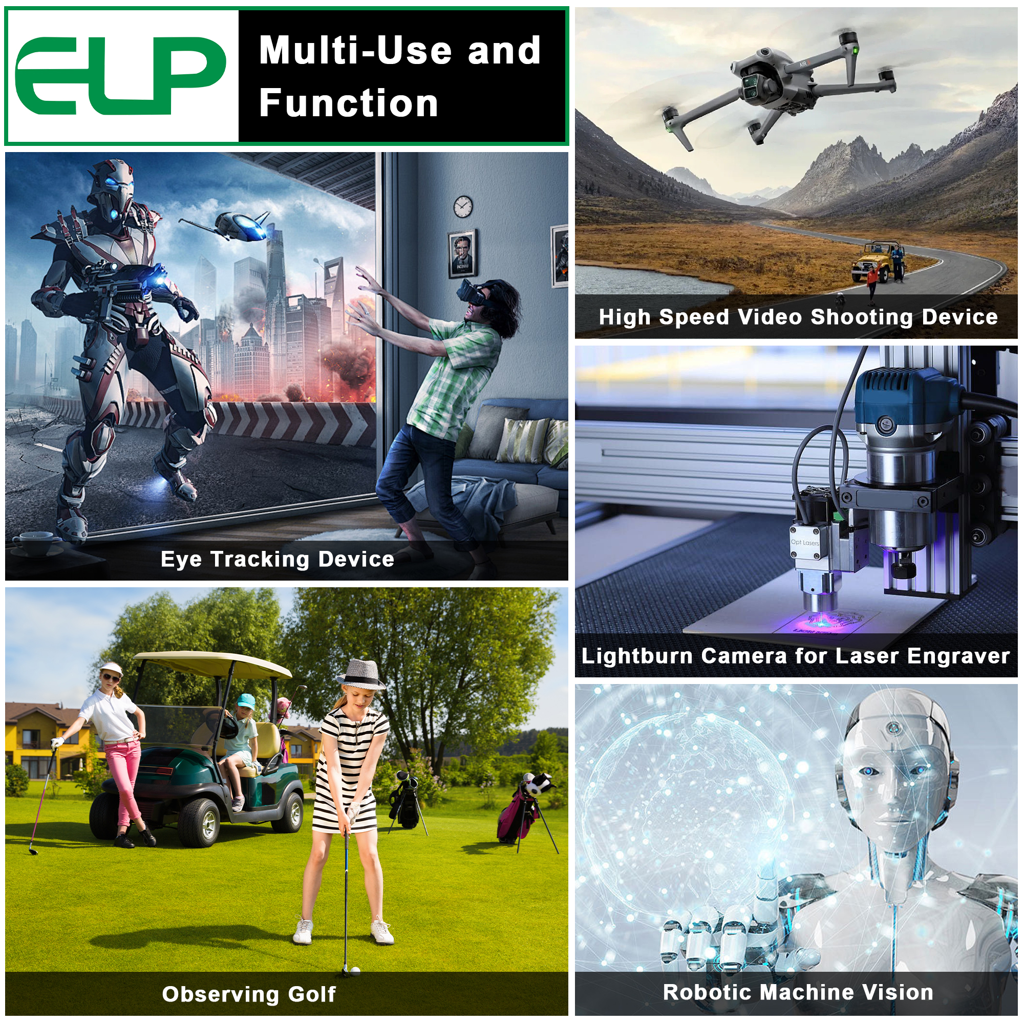 ELP Mini Webcam 8 Megapixels High Resolution IMX179 Fixed Focus M12 lens Camera 8MP USB 2.0 UVC Web Camera for PC laptop tablet. 