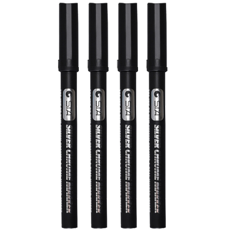 STA 7300 Mirror Marker Pen Waterproof Colorfast 7200 Electroplating Marker Pen Gundam Model Coloring Reflective Pen. 