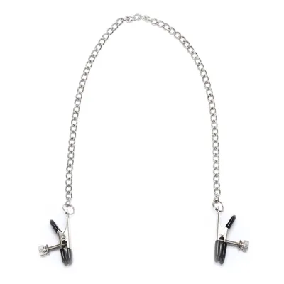  2 PCs Nipple Clamps with Chain Pendant, Stainless