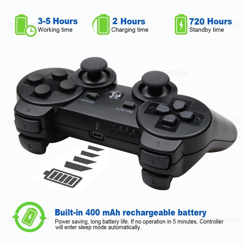 For SONY PS3 Controller Support Bluetooth Gamepad for PlayStation 3 Joystick Wireless Console for Sony SIXAXIS Controle For PC. 