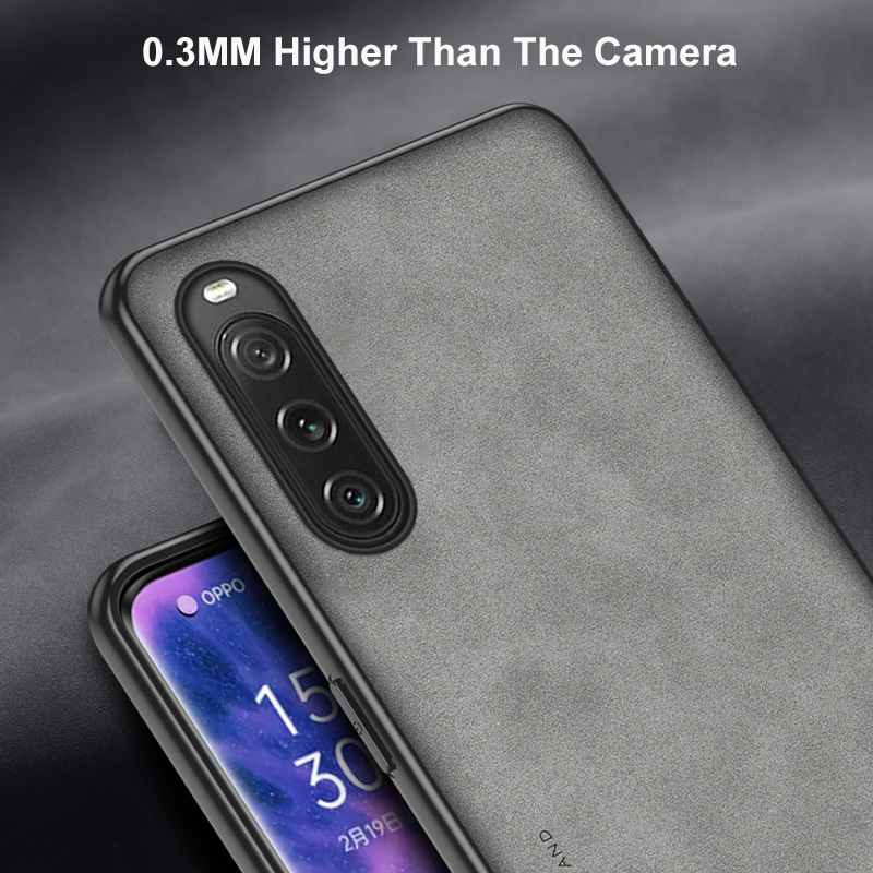 For Sony Xperia 10 V Case Blended Matte Soft Shell Wool Texture Design Anti Knock Male For Sony Xperia 10 V Back Cover. 