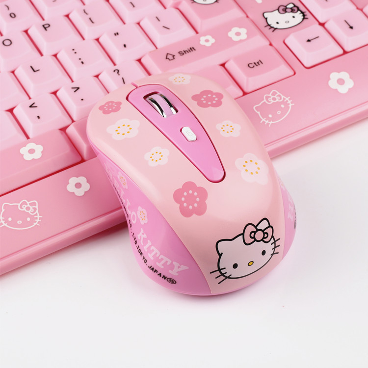 bluetooth mouse mini pc laptops accessories Hello Kitty Wireless Mouse Cute Cartoon Girl Desktop Computers and Laptop. 
