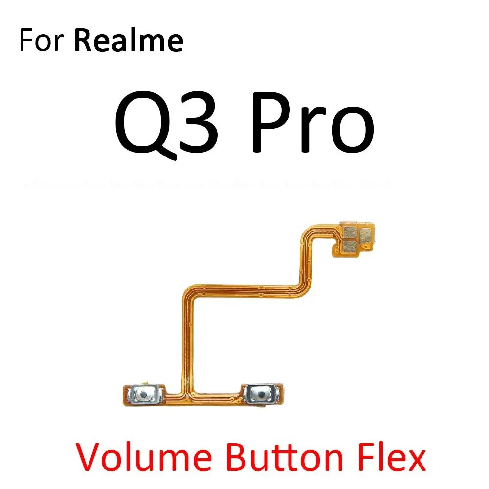 Volume Button Power Switch On Off Key Ribbon Flex Cable For OPPO Realme Q3 Q3i Q5i Q5 Pro Carnival 5G Replacement Parts. 