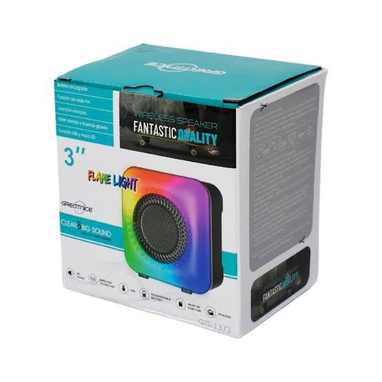 GTS-1373 Speaker wireless mini speaker portable subwoofer 3 inch rgb lighting speaker