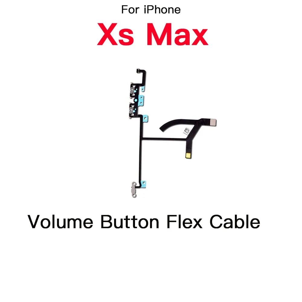 Power Flex With LED Flash Light Replacement For iPhone 7 8 Plus X XR XS 11 Pro Max Mute Volume Switch Flex Cable. 