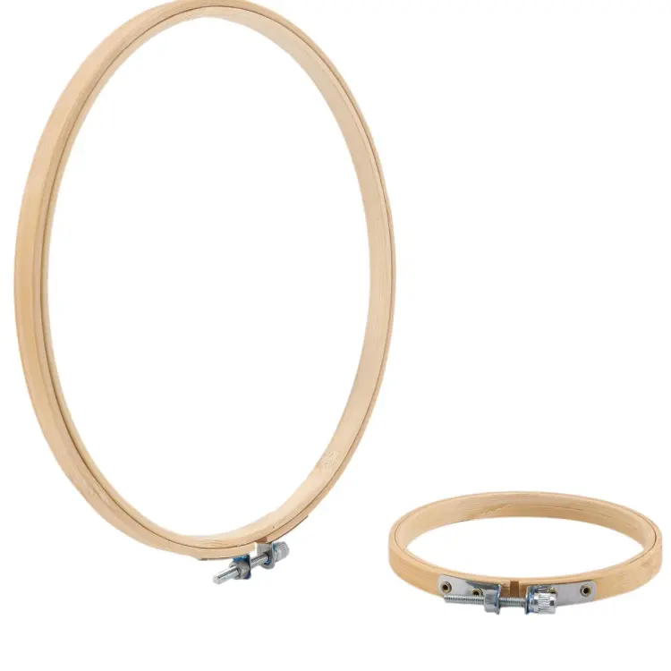  Better Crafts 6 Inch Embroidery Hoop Wooden Circle Cross Stitch  Hoop for Embroidery and Art Craft Handy Sewing (3 Pieces, 6-Inch)