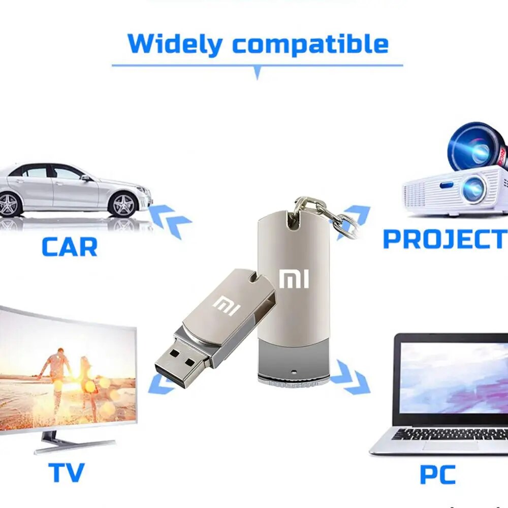 Xiaomi Metal 16TB USB Disk Flash Drive USB 3.0 High Speed File Transfer 8TB 4TB Ultra-large Capacity Waterproof Mechanical Style. 