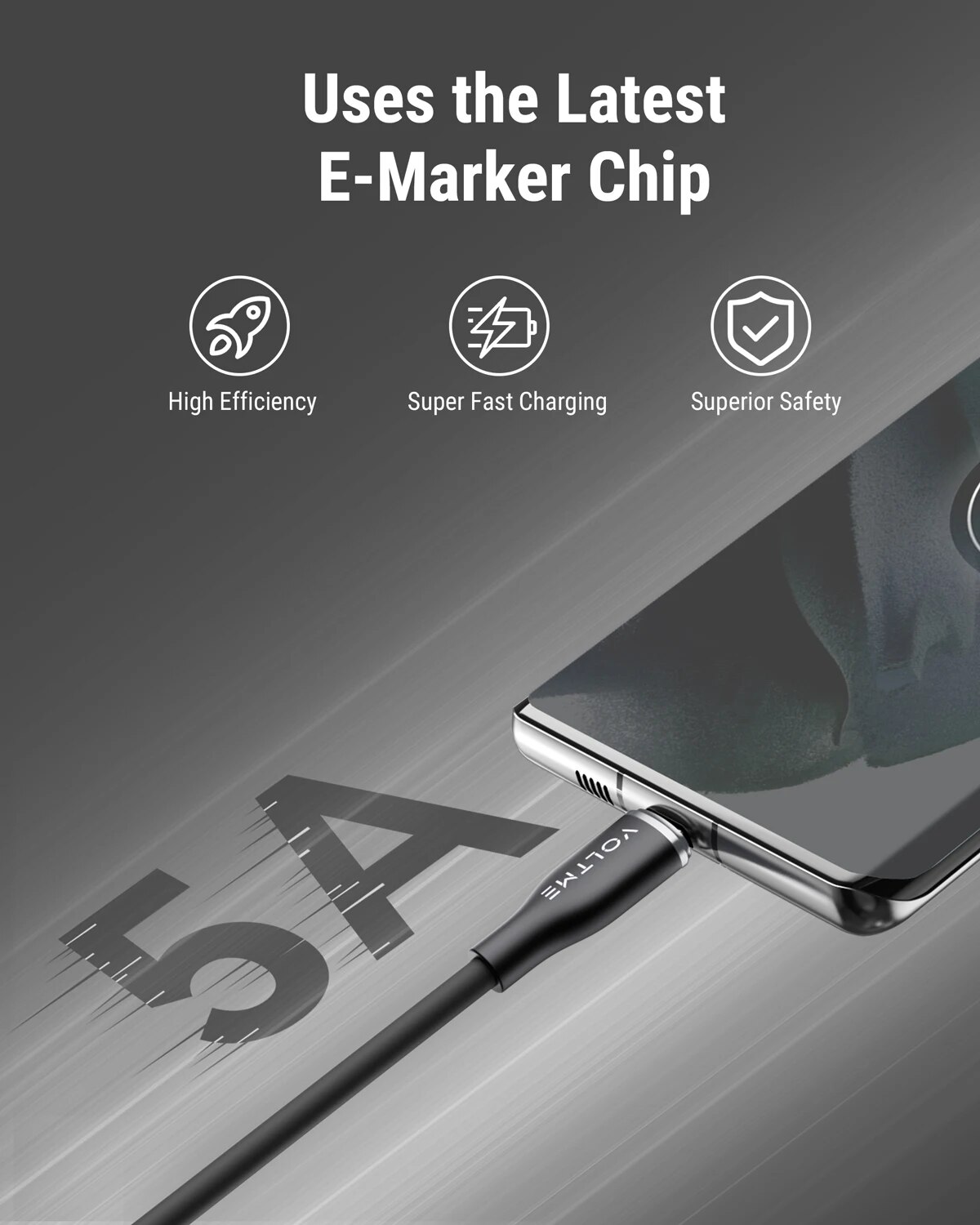 VOLTME USB Type C To USB C Cable 100W PD Fast Charging Charger Wire Cord Type-C USBC Cable For Macbook Samsung Xiaomi Huawei. 