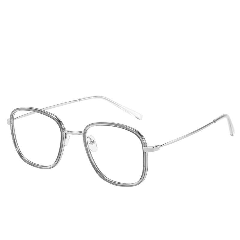 Korean version of artistic student eyeglass frame anti blue light radiation flat lens for women can be paired with myopia glasses, finished 50-600 degrees. 