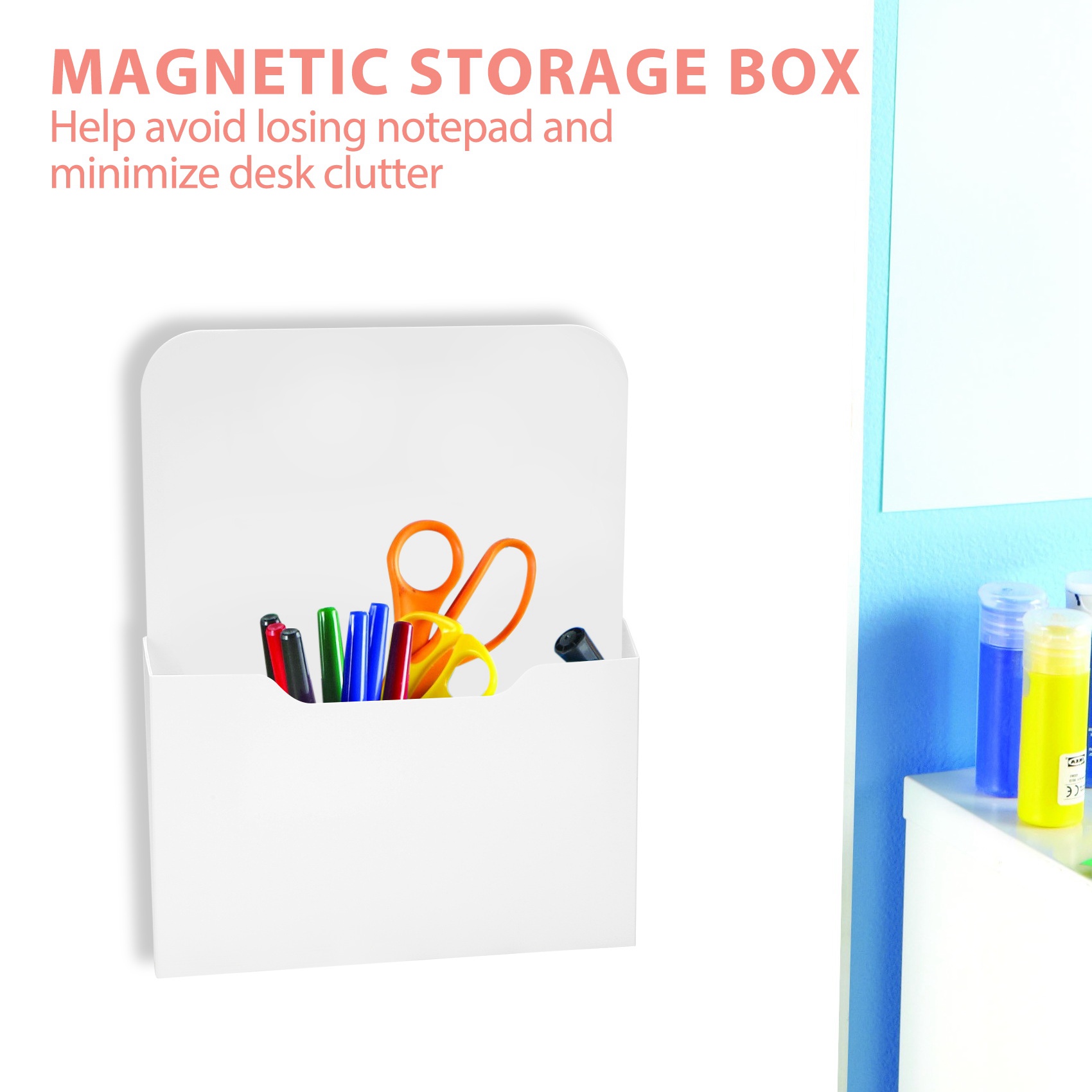 3 Pack Magnetic File Holder, Large Size Refrigerator Storage Pocket for Class Whiteboard, Office, Refrigerator, Locker (L, M and SS)