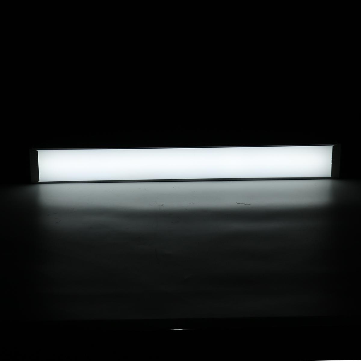 Smuxi Office LED Furniture Light Modern Linear Pendant Lamp Hanging Bar Droplight For Conference Room Study Home Decor Pure White - White shell white light. 