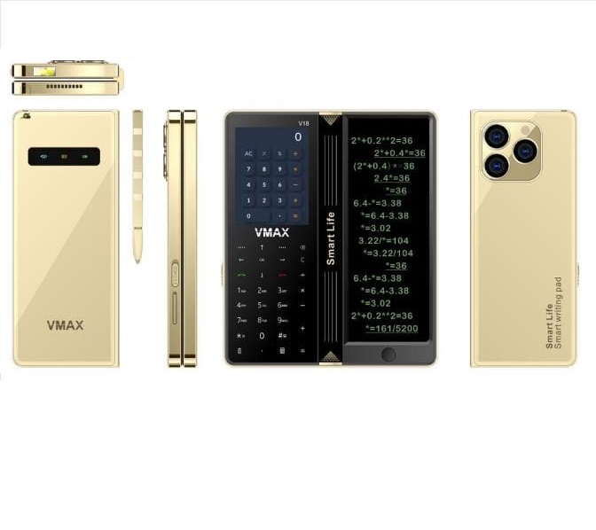 Vmax V18 Notepad Fold Phone With Warranty