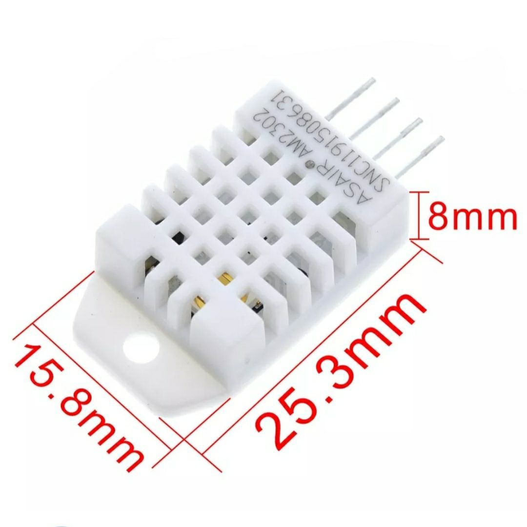 DHT22 Asair AM2302 Digital Temperature and Humidity Sensor DHT-22 DIY KIT for Made Hygrometer Humidity and Temperature Controller use in Arduino Uno R3 Replace DHT11 DHT21 18B20 LM25Dz SHT11 SHT15 Sensors. 