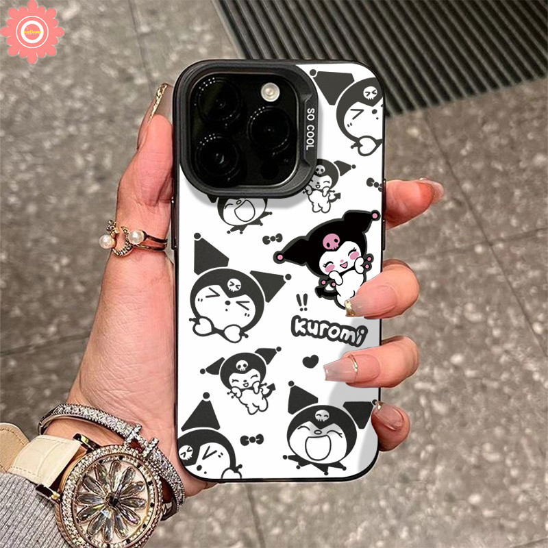 Lovely Graffiti Happy Cartoon Kuromi Case for Redmi 13 A3 13C 12C 10 9 12 9C Nfc A1 10C 9T 10A 9A Note 12 10s 13 11 8 11s 10 9 Pro Poco X6 M6 X3 M3 Pro C61 C40 Metal Lens Soft Case