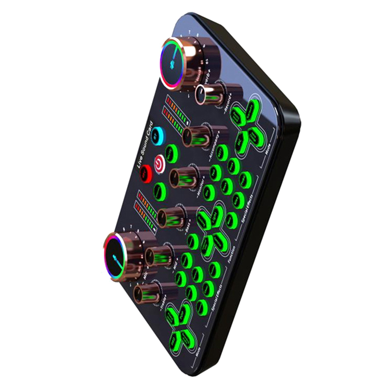 K600 Sound Card Professional Live Broadcast Equipment Accessory Audio Sound Card Mixer Mobile Phone Computer Universal. 