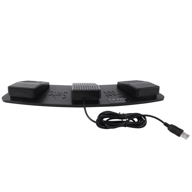 3X Fs3-P USB Triple Foot Switch Pedal Control Keyboard Mouse 3 Pedals Any Key on Keyboard Combination Key. 