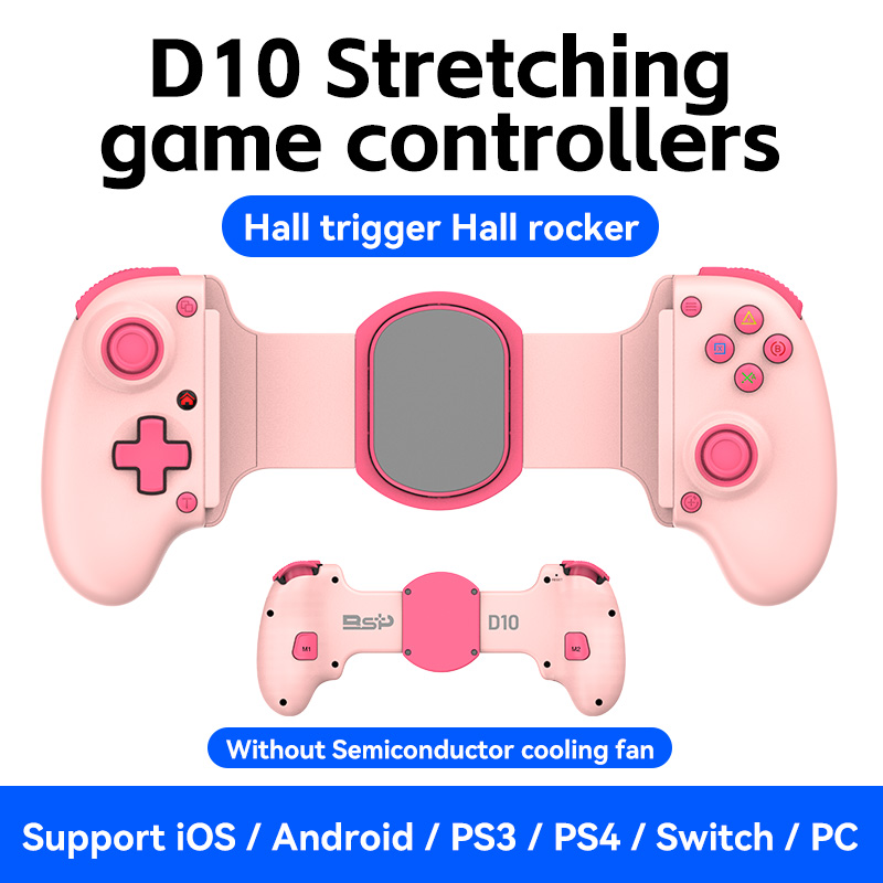 Sıcak BSP D10 D10S germe soğutma oyun denetleyicisi için anahtarı/Android/Apple IOS Tablet /PS3/PS4 ForXBOX Gamepad akışı. 