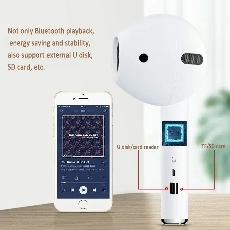 Oversized Giant Bluetooth Headset Speaker for AirPods Pro Model Wireless Bluetooth Audio Gift Hunting Gift Hot Net Red Soundbar. 