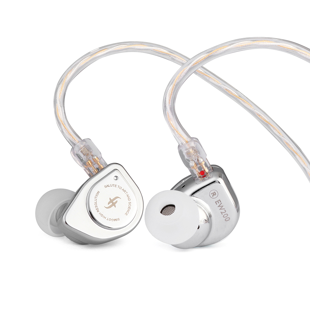 SIMGOT EW200 HiFi 이어폰 SCP 10mm Diaphragm Dual-Magnetic-Circuit Dual-Cavity Dynamic Driver In-Ear Earphones Computer Games Music. 