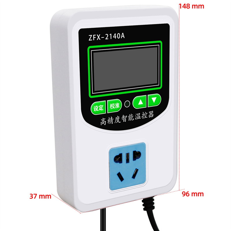 ZFX-2140A High Precision Intelligent Thermostat Temperature Controller Switch US Plug. 