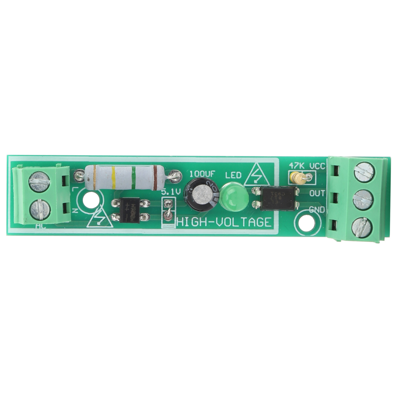 Nax 1 X Optocoupler Module 220V Opto Isolator Voltage Detect Board For Plc Access. 