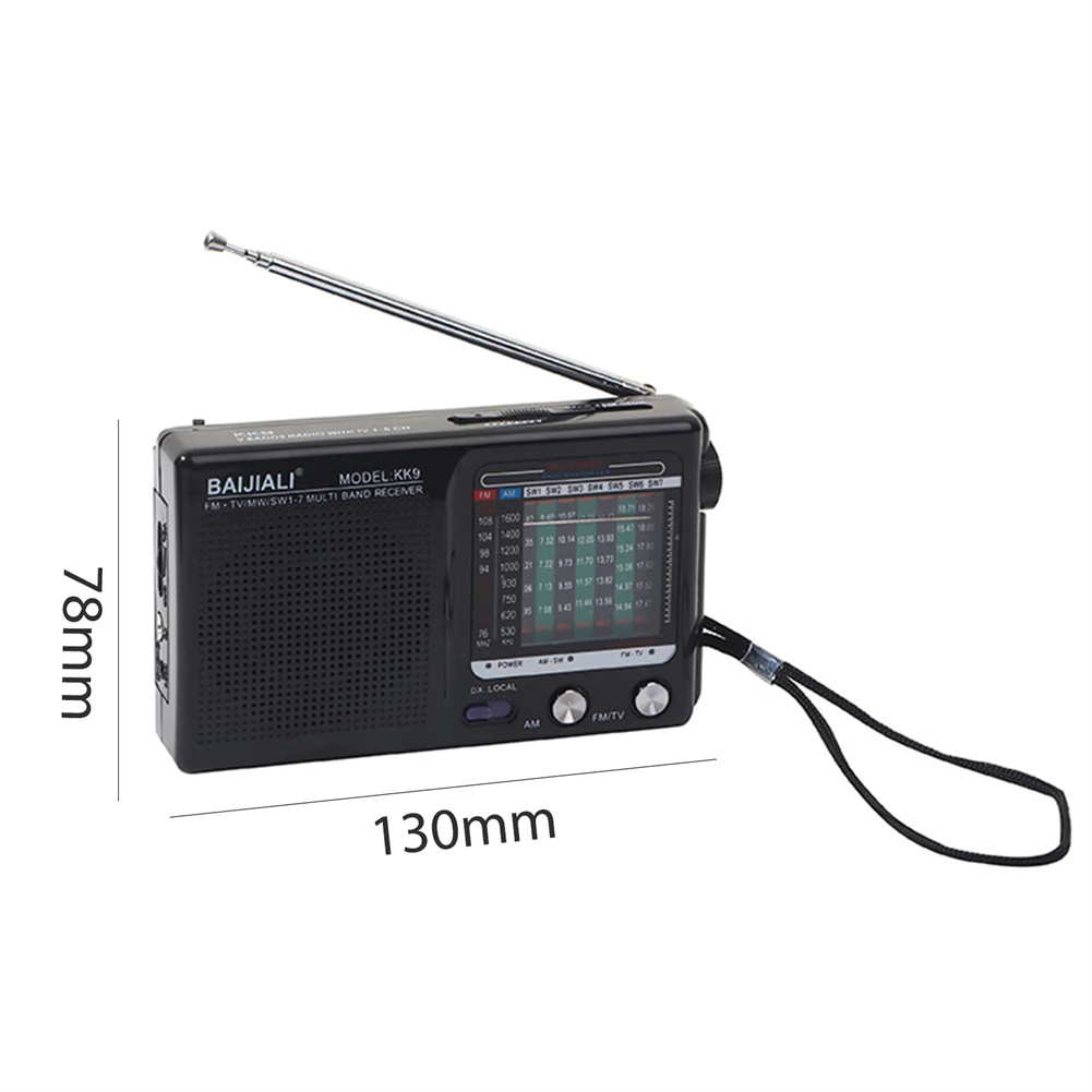KK9 SW AM FM Weather Radio Portable Pocket Radio Bluetooth Rechargeable Mini Radio Receiver For Emergency Hurricane Walking. 