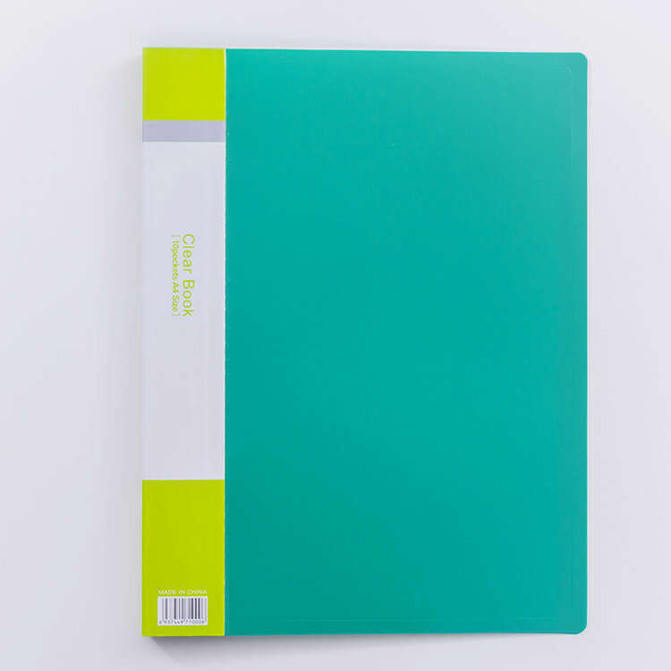 A4 file folder, multi-layer pagination insert bag, student use 60/100 page transparent music clip storage book. 
