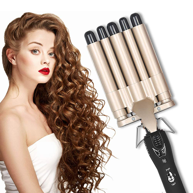 5-Tube Curler Fast Heating Big Wave Curl Iron Ceramic Five Stick Chicken Rolls Is Suitable For All Types Of Hair