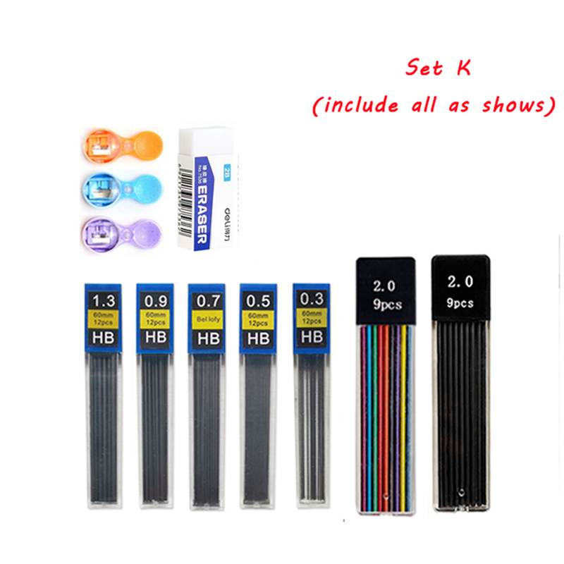 0.3mm Mechanical Pencil Set - Metal Drafting Pencils With Graphite Lead