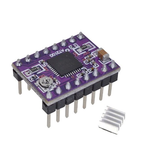 AT2100 Stepstick Stepper Motor Driver Module instead DRV8825 A4988 With Heat Sink Super Silent For 3D Printing Motherboard. 