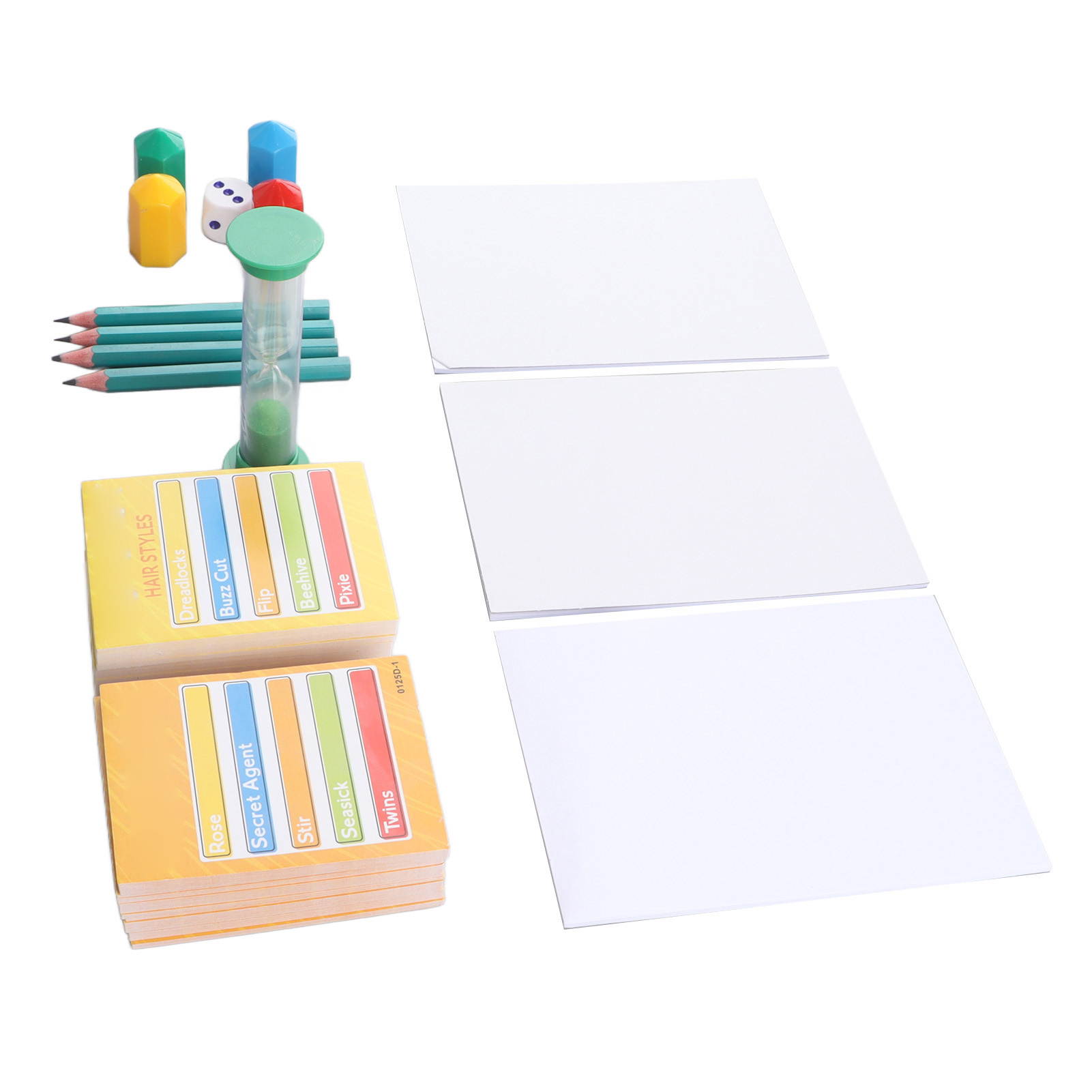 Card Pictionary Board Game Dice Paper Composite Wood Simple Playing Rules Interesting Pictionary Board Game for Amusement Room. 
