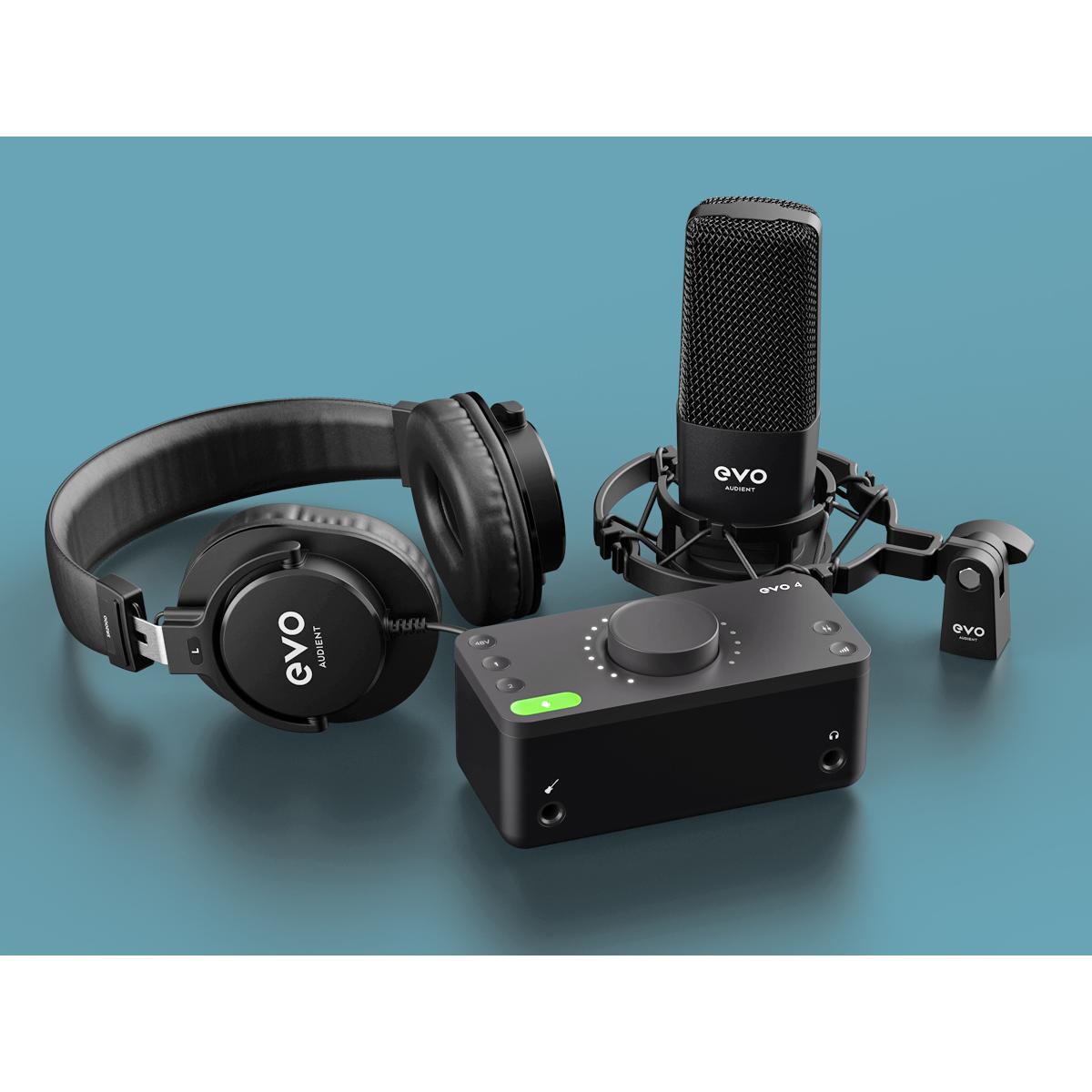 Audient EVO Start Recording Bundle - 2x2 USB/iOS Recording System