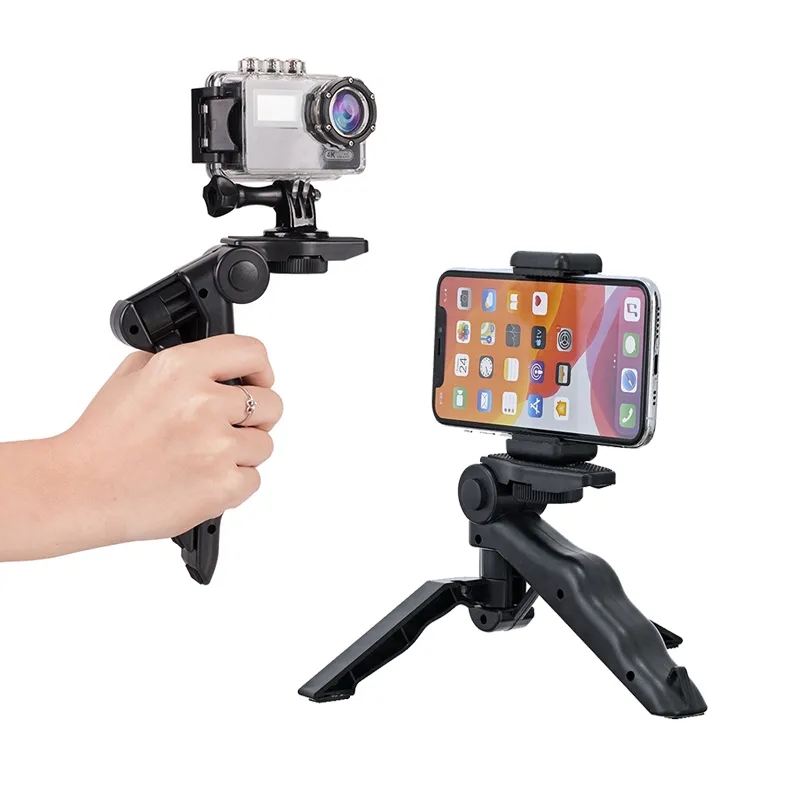 Flexible Portable & 360° Rotatable Hnad Tripod Vlogging tripod for universal all Smartphone, GoPro, Dslr Camera - Tripod Stand. 