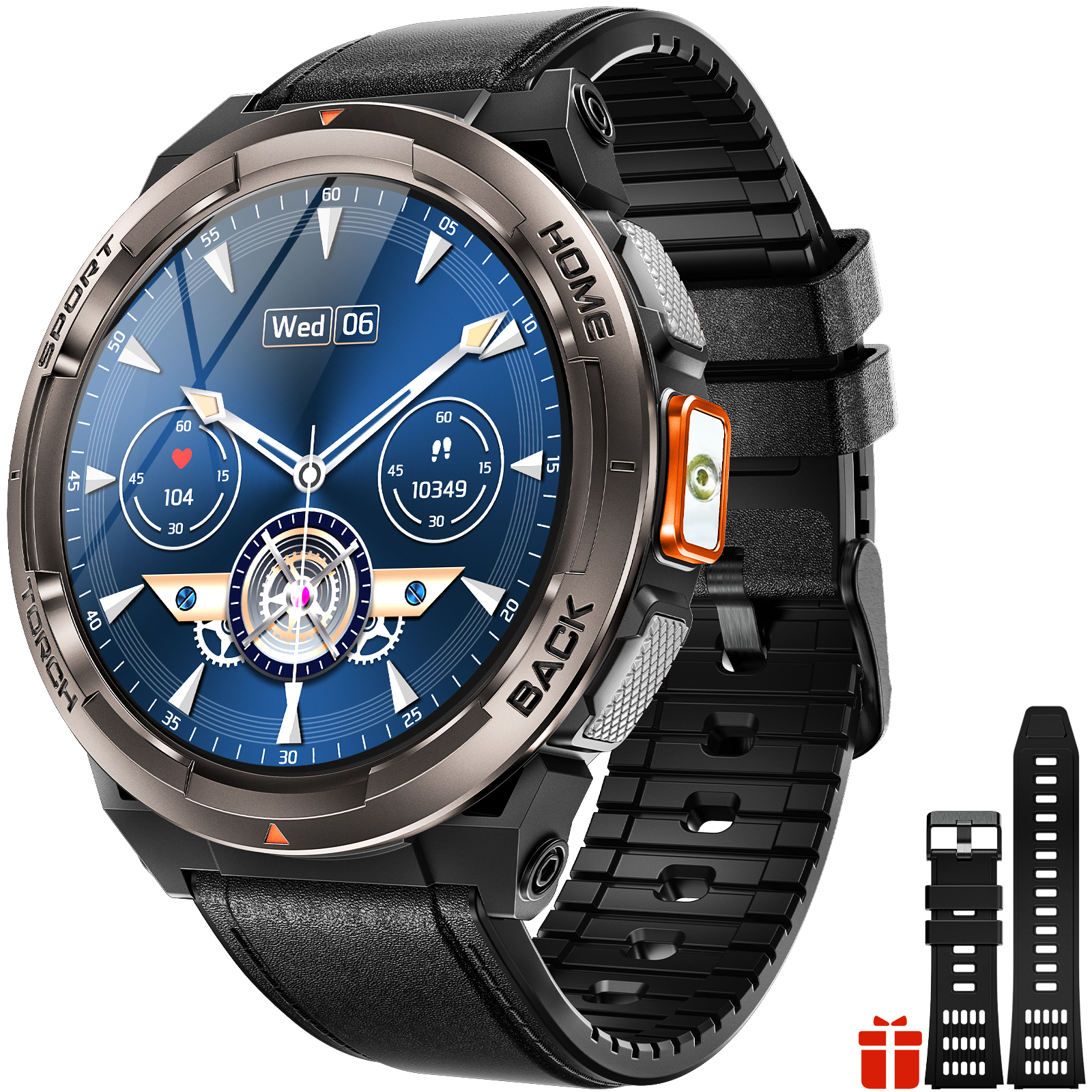 EIGIIS Smart Watch KE5 2024 3ATM Waterproof Original Design Sports Watch With Compass And Altitude Barometer LED Flashlight Call. 
