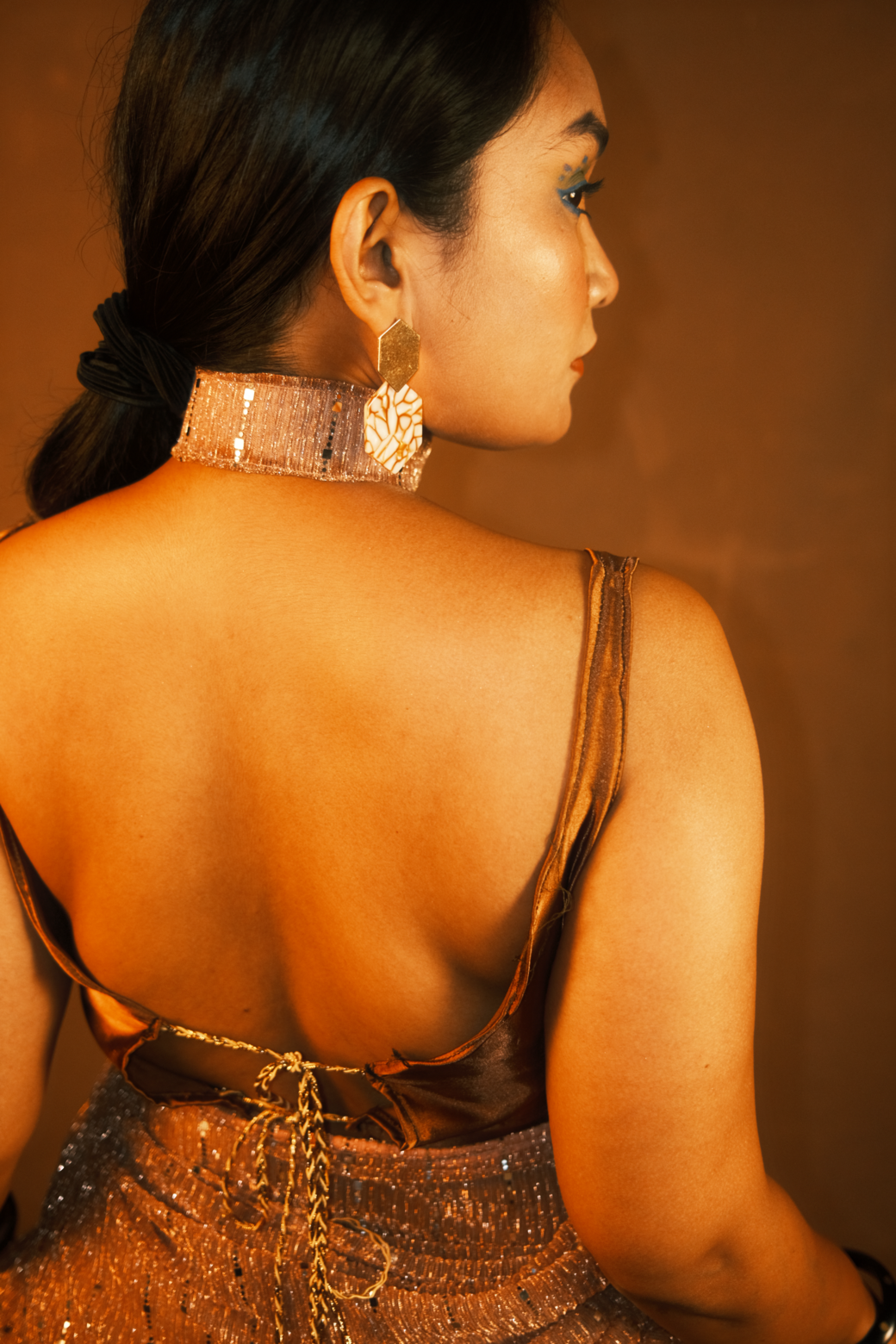 Designer's Feather Ready Made Pre-Pleated Net Saree ( Ready Made Sharee). 