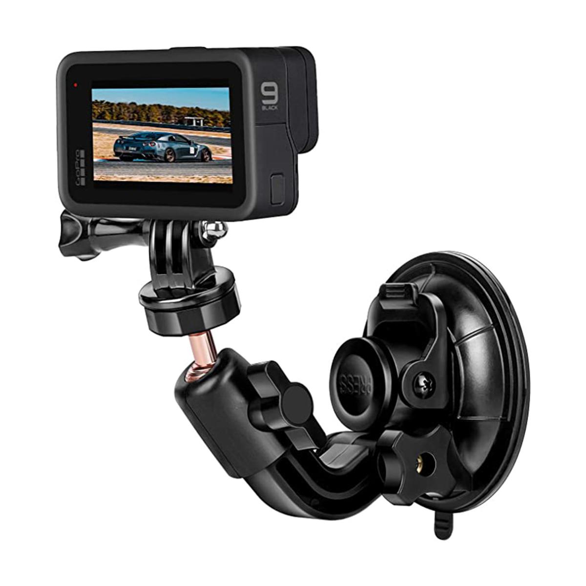Car Suction Cup Mount for GoPro Hero 10 9 8 7 6 5 4 SONY Insta360 One R X2 DJI OSMO Action Camera Accessories Windshield Window