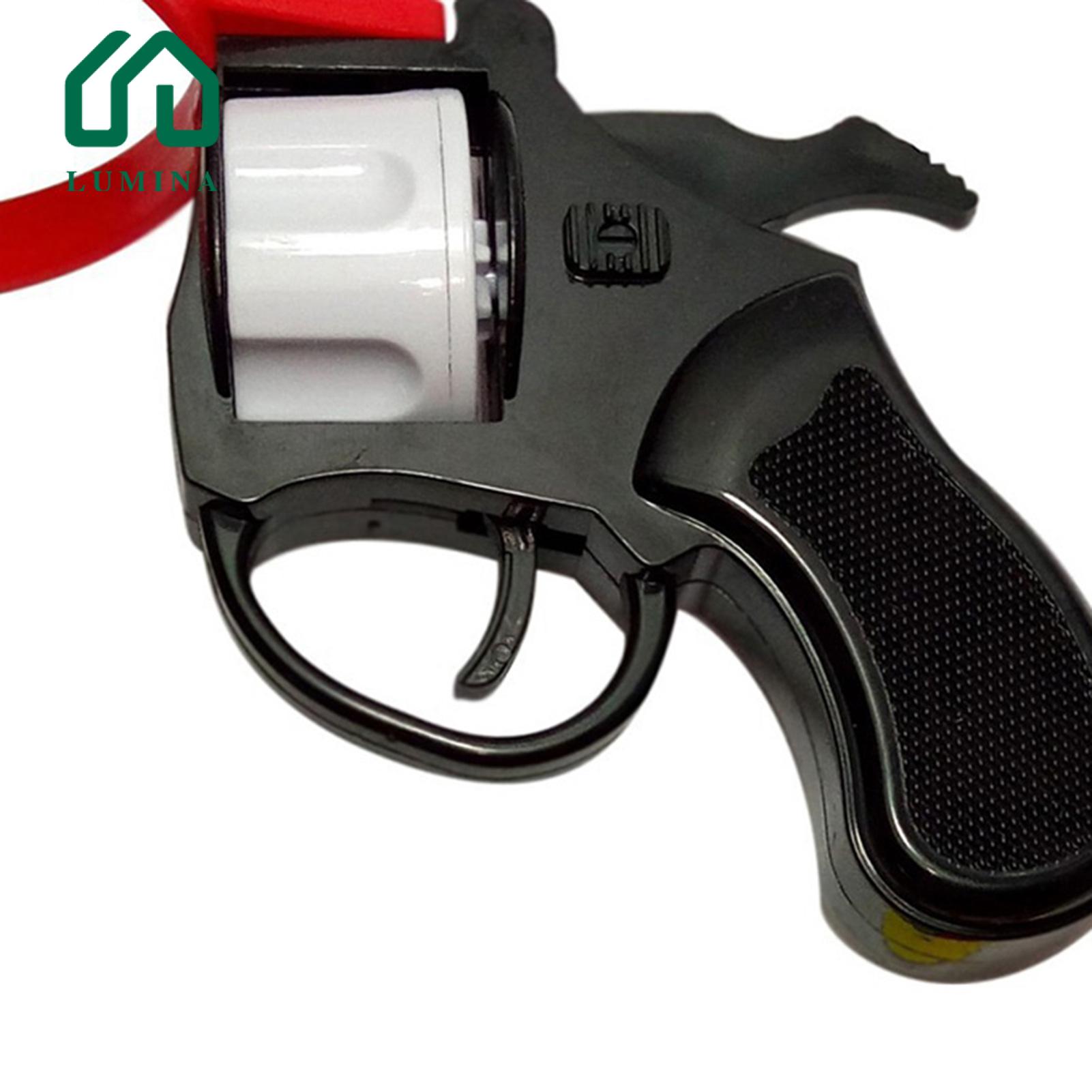 Lumina Kids Turntable Toy Russian Roulette Revolver Toy with 10 Balloons Fun Party Game for Bar Interactive Pranks Desktop Lucky Turntable Wheel Shooter Revolver Toy Set. 