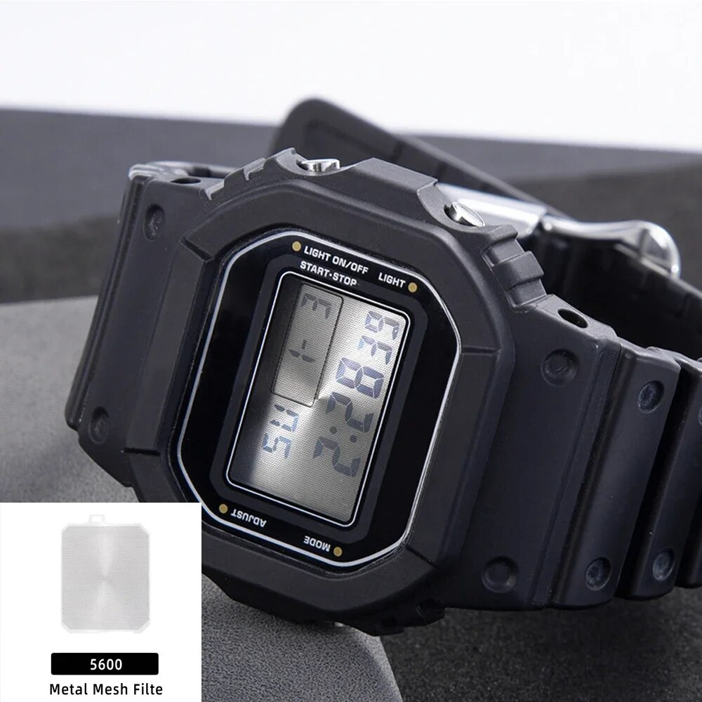 Metal Watch Dial For Casioak DW5600 GW-M5610 DW-6900 GMW-B5000 GX-56 GWF-1000 DIY Sun Pattern Steel Panel Modified Accessories. 