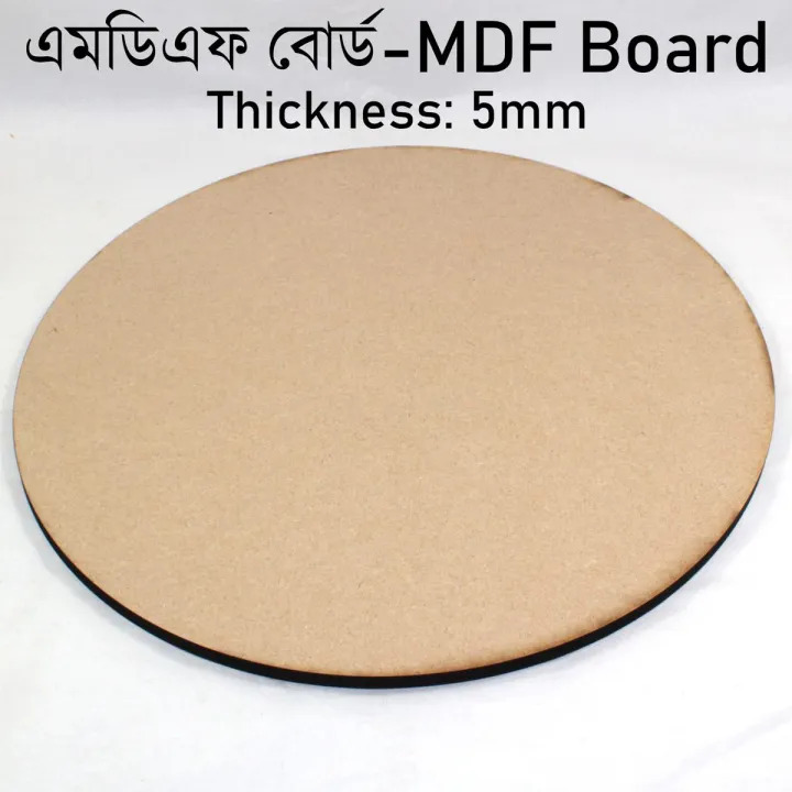 5mm Round Circle MDF Board Sheet Hardboard Sheets for Art and Crafts