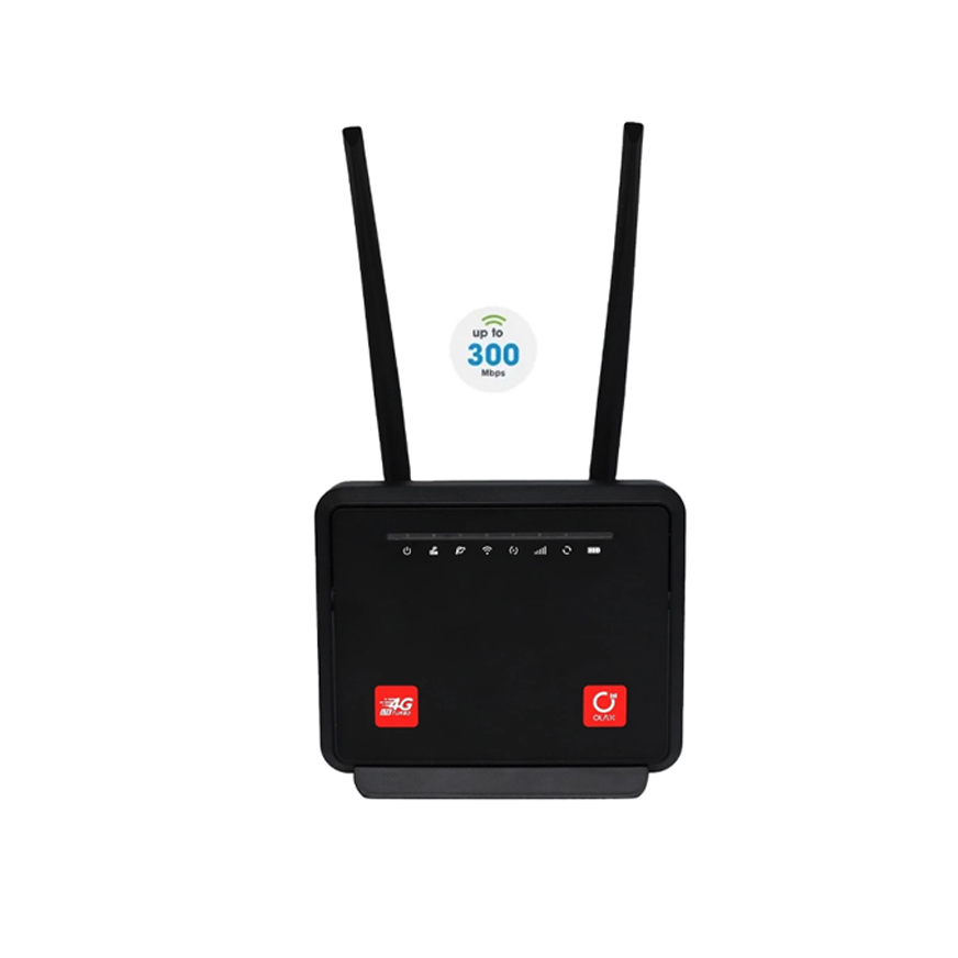 OLAX MC60 4G LTE Turbo Wireless Router 4 Network Port Router 300Mbps With 5000MAH Battery Removable Antenna WPA WPA2 Security VPN Support CPE Router. 
