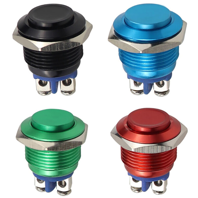 1Pc Momentary Push Button Switch 16mm Waterproof Mount Button Switch Encounter. 