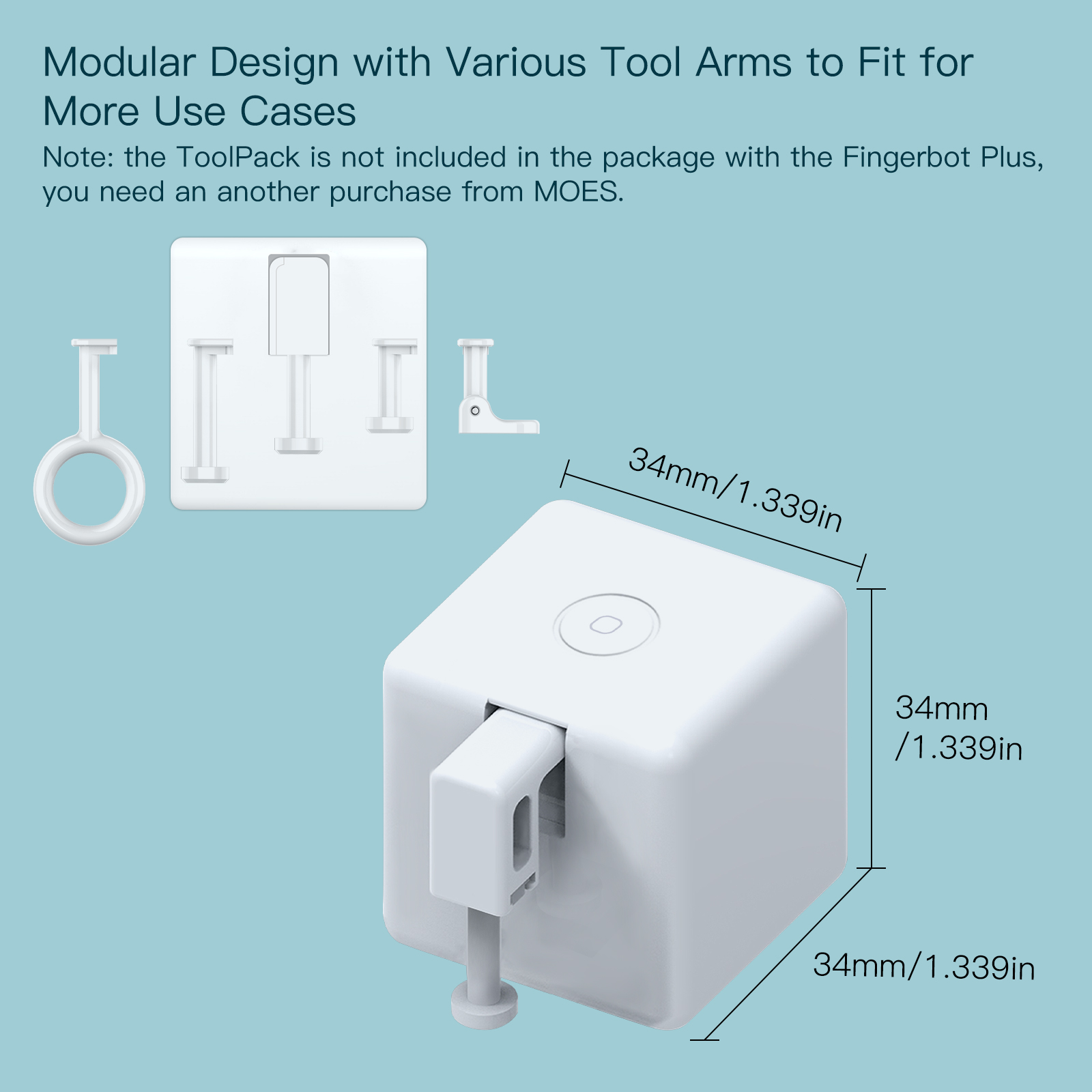 MOES Tuya Fingerbot Button Pusher New Bluetooth finger robot Smart Life App automatic switch Voice Control Alexa Google Home. 