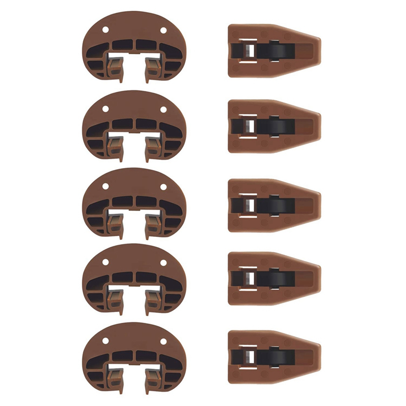 Drawer Slides Guides Plastic 5Pairs with Roller Undermount Drawer Slides Stopper for Dresser Drawer Parts