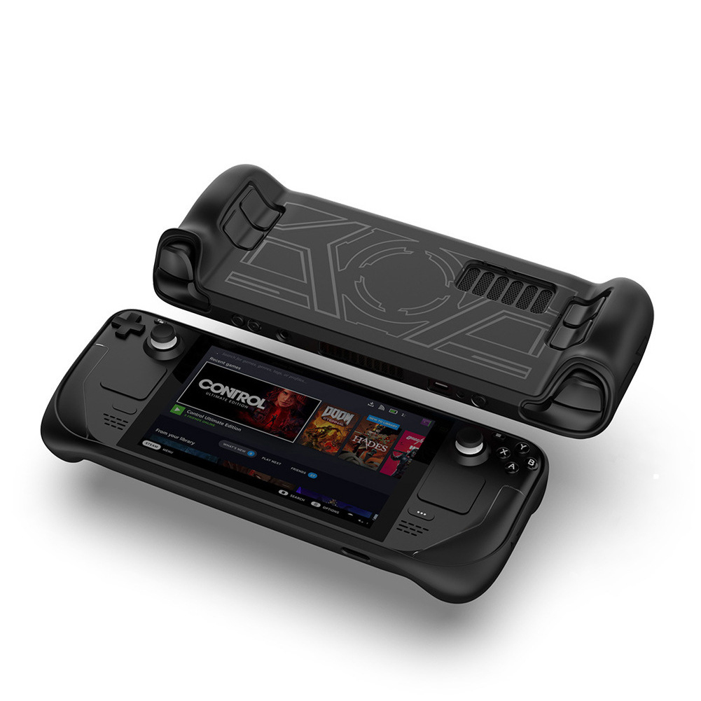 Coodio Soft Silicone Shell Shockproof Non-slip Protective Cover Compatible For Steam Deck Game Console Ty-2830. 