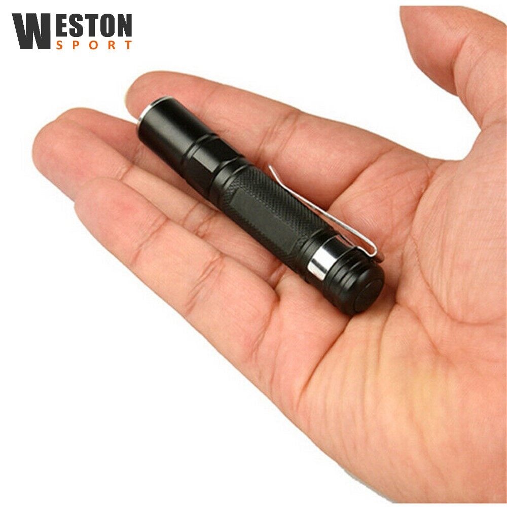 Portable Mini Penlight CREE Q5 LED Zoomable Flashlight Waterproof Torch Pocket Light for Travel Camping