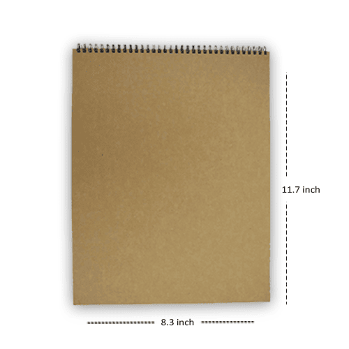 Handmade Watercolor Book, Handmade Paper, Drawing Book  (Spiral) For Drawing Painting Size A3 A4 A5. 