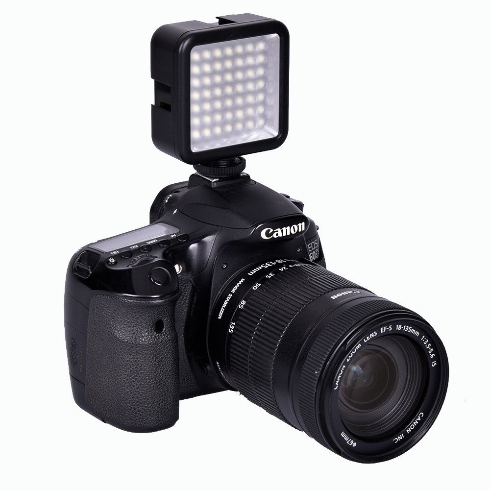Mini W49 49pcs 5600K LED Video Light Camera Lamp Light Photo Lighting For Cannon EOS 1300D 550D 650D 750D Camera smartphone. 